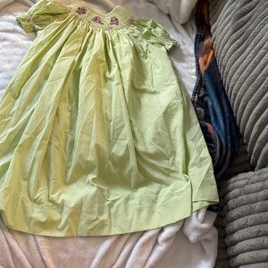 Smocked ballerina pig dress